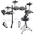 Alesis Drums Turbo Mesh Kit Bundle – Complete Electric Drum Set With a Seven-Piece Mesh Electronic Drum Kit, Drum Throne, Headphones and Drum Sticks