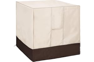 Qualward Air Conditioner Cover for Outside Units, AC Cover for Outdoor Central Unit Heavy Duty Water-Resistant Design - Square Fits up to 36 x 36 x 39 Inches