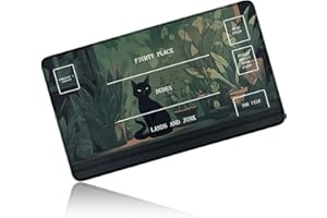 Dikoer for MTG Playmat 24 x 14 Inches, Card Playmat Stitched with Magic Zones Commander Deck Gaming Desk Mat Card Gameplay Pa