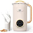 Nurtured Effect 6-in-1 Nut Milk Maker - One-Touch Homemade Plant-Based Nut Milk Maker Machine with 20oz Capacity - Easy to Use - Homemade Soy Milk Maker & Almond Milk Maker - Dairy Free Beverages
