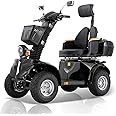 All-Terrain 4-Wheel Mobility Scooter Heavy Duty Electric Scooter Powered Scooter for Adults & Seniors, 1000W Motor, Long Range 31 Miles, Max Load of 500lbs, 3-Speed Mode (Black)