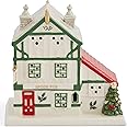 Spode Christmas Tree Miniature Figural LED Lighted Ceramic Dolomite Christmas Collectible for Indoor Display (Public House)