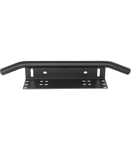 Universal License Plate Bracket For Off-Road LED Light Pods - 6x12 Inch Front Bumper Mount