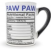 Cottage Creek Coffee Cup | 16oz. Large Ceramic Paw Paw Coffee Mug | Ideal Gift for Grandpa, Papa, and Dad for Father's Day, Birthday, or Christmas | Pawpaw Mug for Papaw