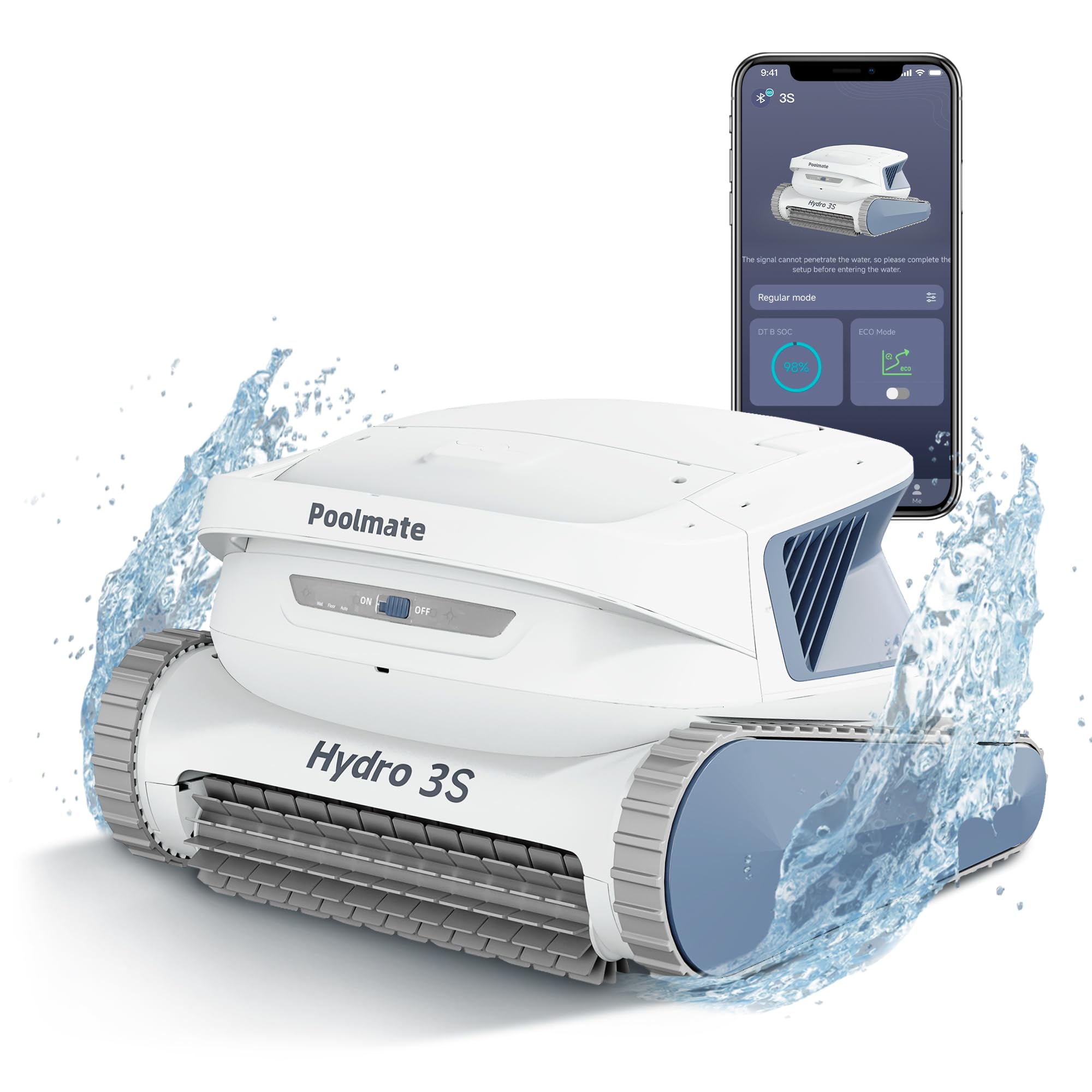 Poolmate Hydro 3S Cordless Robotic Pool Vacuum for