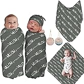 Personalized Baby Swaddle with Name, Baby Name Blanket, Personalized Baby Blanket, Custom Baby Blanket, Custom Newborn Baby Gift