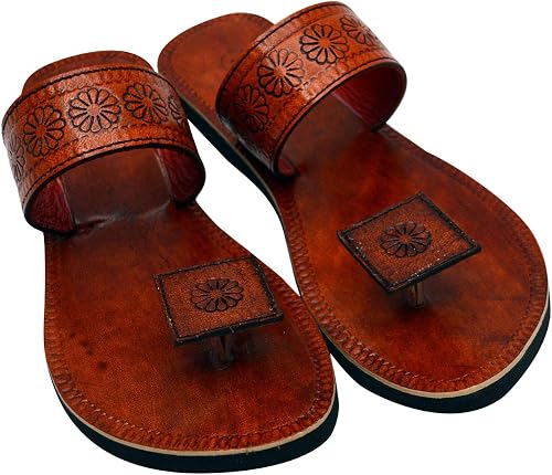 paduka chappal leather