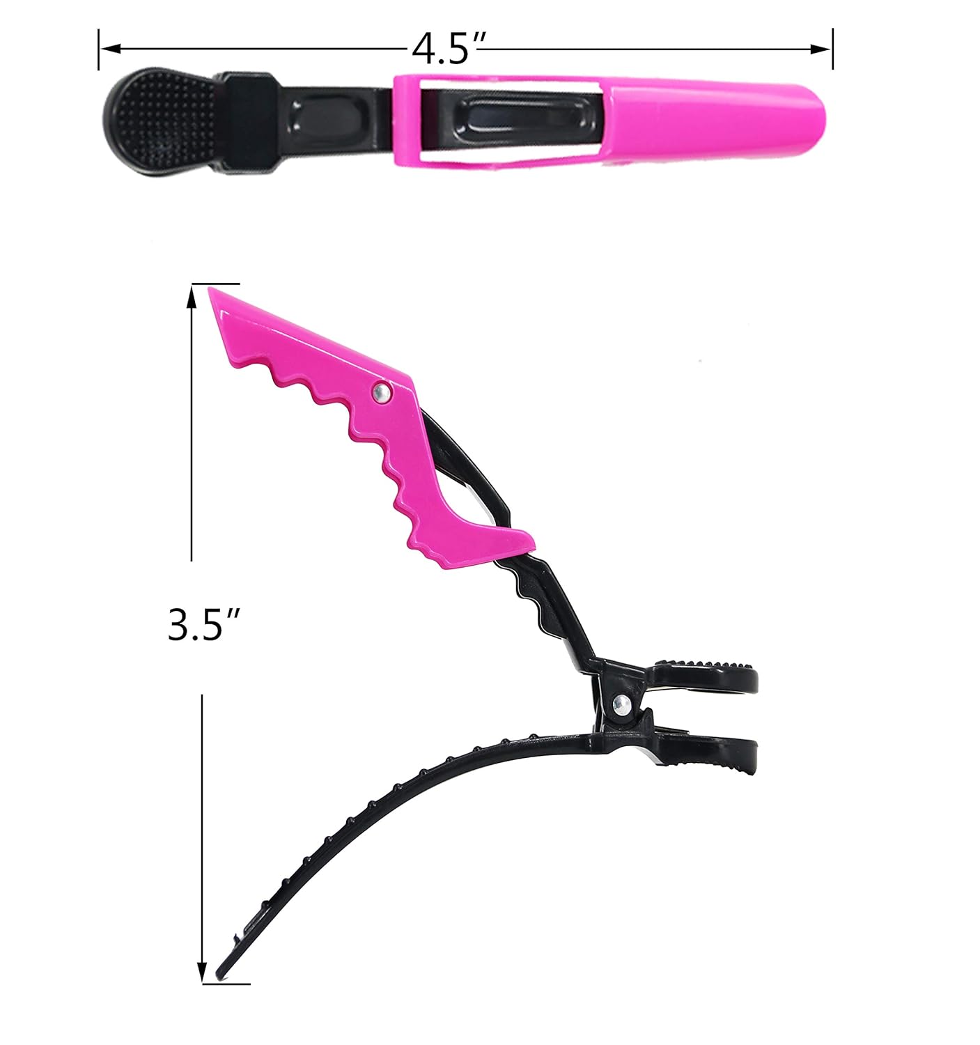 Hair Clips for Women by HH&LL – Wide Teeth & Double-Hinged Design – Alligator Styling Sectioning Clips of Professional Hair Salon Quality - 10Pack (Mixing) : Beauty