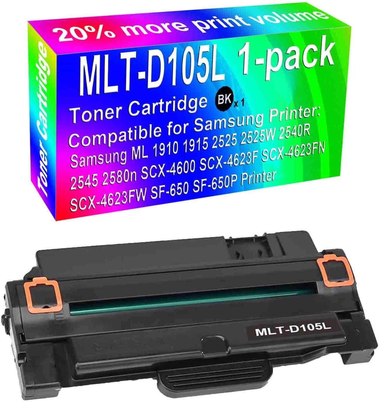 1Pack (Black) Compatible High Yield MLT D105L Laser