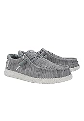 Hey Dude Wally Stretch Sox Grey Size 10, Men’s