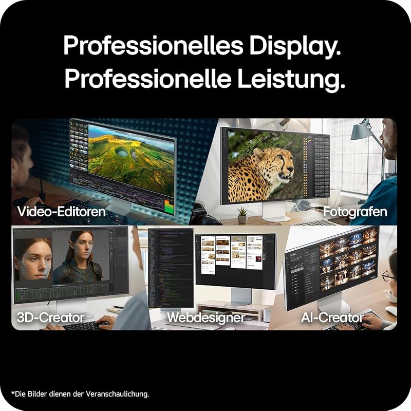 Ultrafine™ evo 32U990A-S.AEU (32 Zoll) 6K UHD Nano IPS Black Monitor, DisplayHDR 600, Thunderbolt 5 (96W), Silber