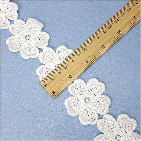 Amazon Co Jp モノクロフラワースモールバーコード子供用下着アクセサリーホローミルクシルク水溶性刺繡レース手作りレース Size 3 ホーム キッチン