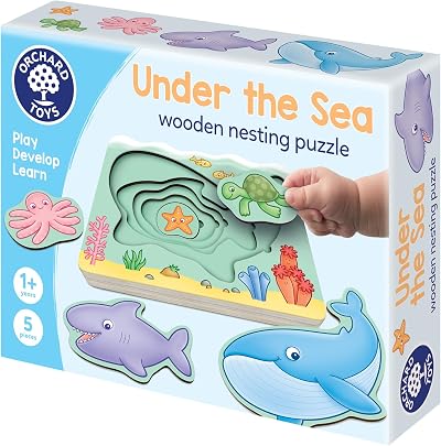 Orchard Toys Under The Sea Nesting Puzzles Wood Ocean Theme 1 Year