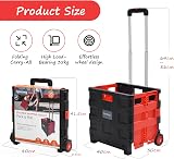 Rainberg Heavy Duty Folding Trolley Box Cart 35kg Large Fold Flat view 2