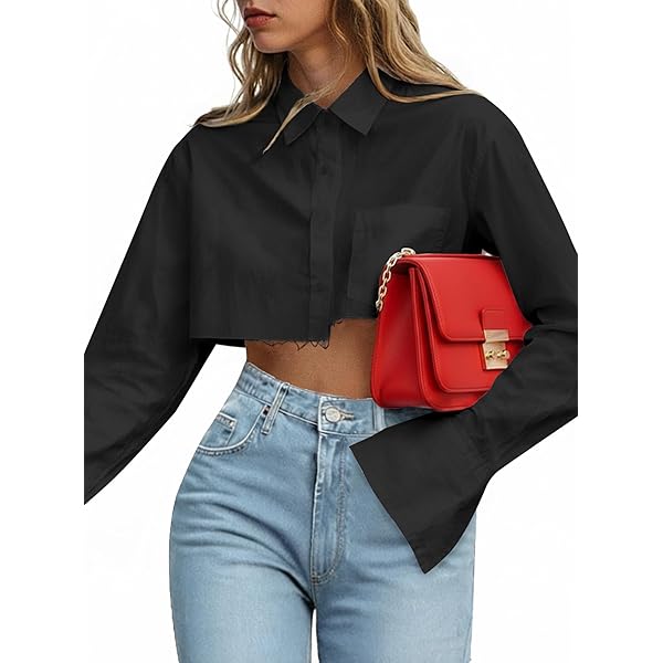 Detachable Dickey Collar Blouse False Collar Half Shirt Long Sleeve