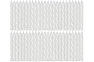 American Greetings Birthday Candles, Small White Spiral (48-Count)