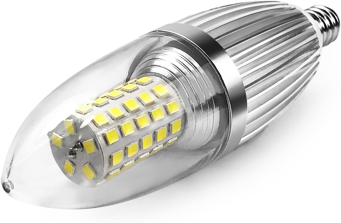 HZSANUE E14 LED Candle Bulbs 12W, 100W Incandescent Bulbs Equivalent, 6000K Daylight White,1350Lm - Image 4