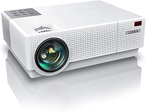 YABER Y31 Native 1920x 1080P Projector 7200 Lux Upgrade Full HD Video Projector, ±50° 4D Keystone Correction Support 4K, LCD LED Home Theater Projector Compatible with Phone,PC,TV Box,PS4 (White)