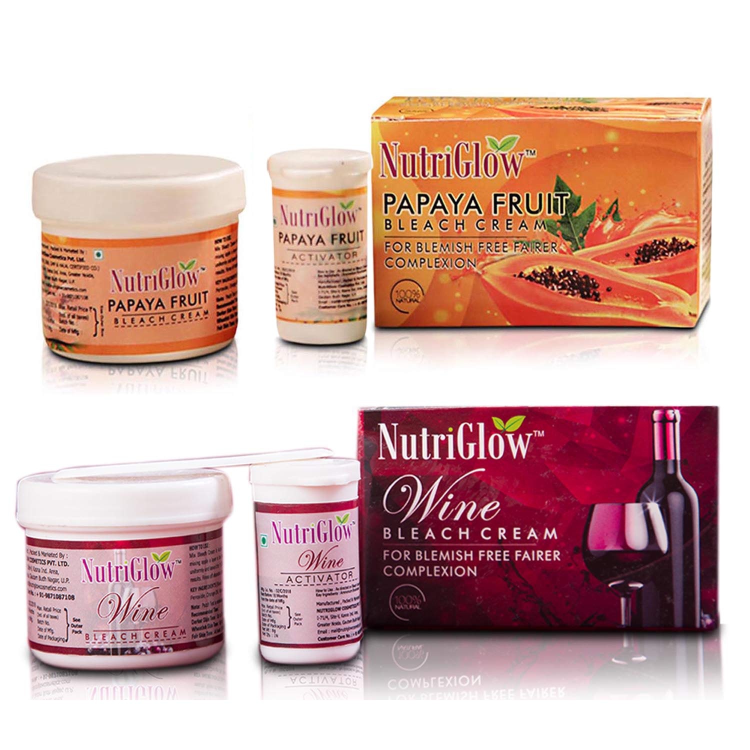 nutriglow bleach cream