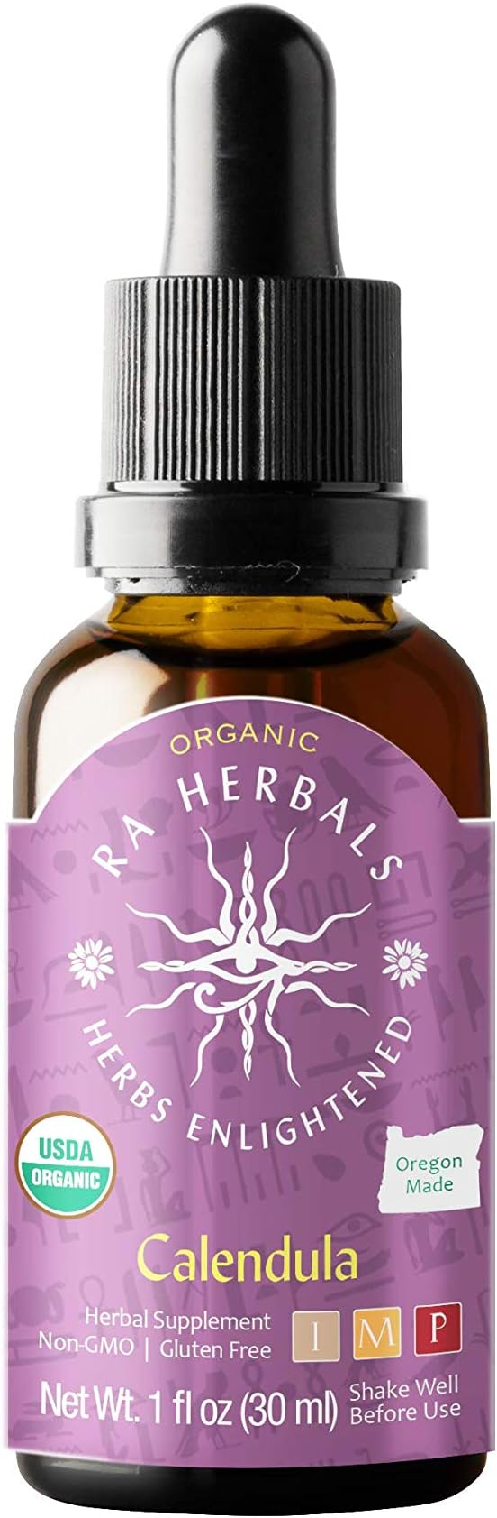 Ra Herbals Organic Calendula Liquid Extract - Detox Support - 1 fl ozUSDA Organic