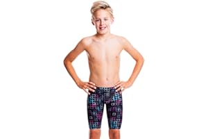 FLOW SWIM GEAR Flow Funky Jammers for Boys - Swim Jammer Swimsuit for Practice and Competition Swimming in Size 21 to 32