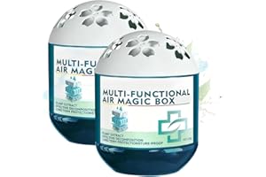 2Pcs Air Purification Dust Removal Magic Box, Automatic Dust Collection Airs Purifier Magic-Box, Multi-Functional Air Magic B