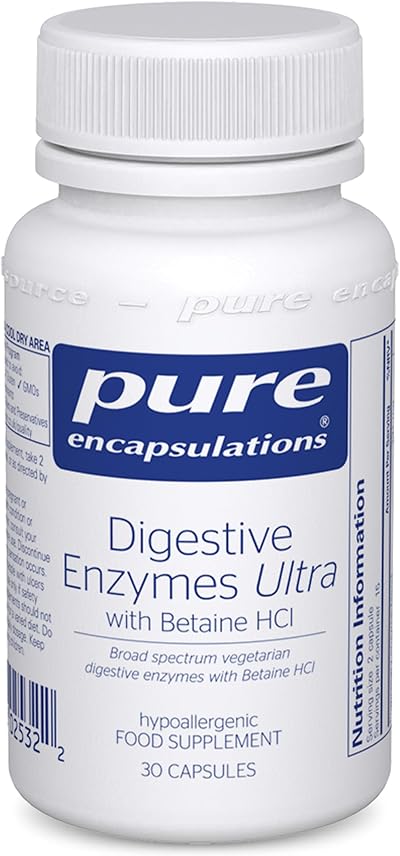 Pure Encapsulations Digestive Enzymes Ultra with Betaine HCl - 30 Capsules