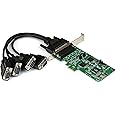StarTech.com 4 Port PCI Express PCIe Serial Combo Card with Breakout Cable - 2 x RS232 2 x RS422 / RS485 - Dual Profile , TAA (PEX4S232485)