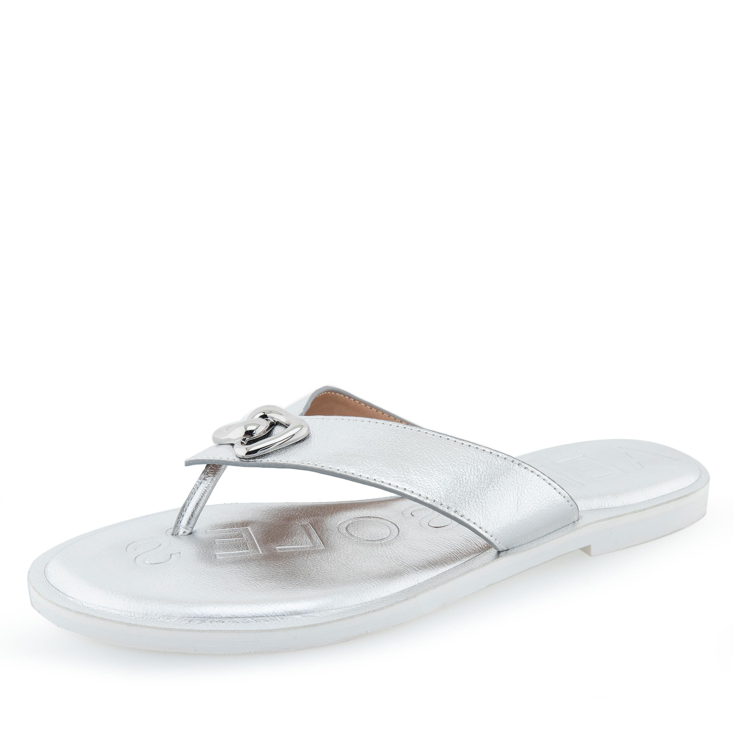 Aerosoles Women’s GALEN Flip Flop Sandal, Silver PU, 6.5M
