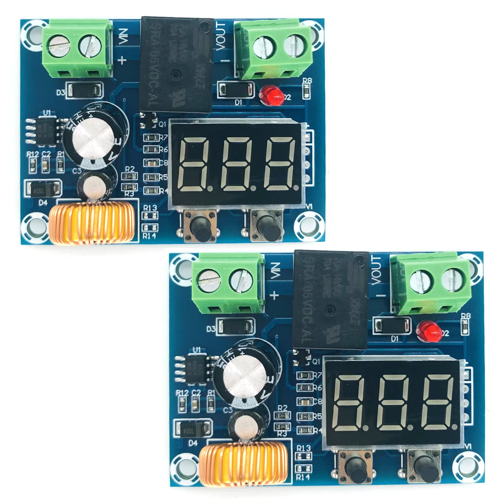 Photo 1 of 12-36V Low Voltage Digital Protector Disconnect Switch Cut Off Lithium Battery Over Discharge Protection Module Pack of 2