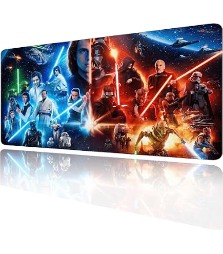 Digital Art RGB Gaming Desk Mat, Anime RGB Gaming Desk Pad, Gaming