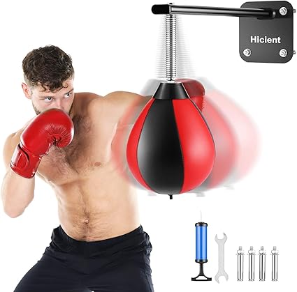 Wall Mounted Speed Ball Platform Set Fitness Boxing Punch Bag Speedball Training