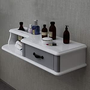 SjYsXm-Floating shelf Estante Blanco y Gris vanidad Tocador Flotante
