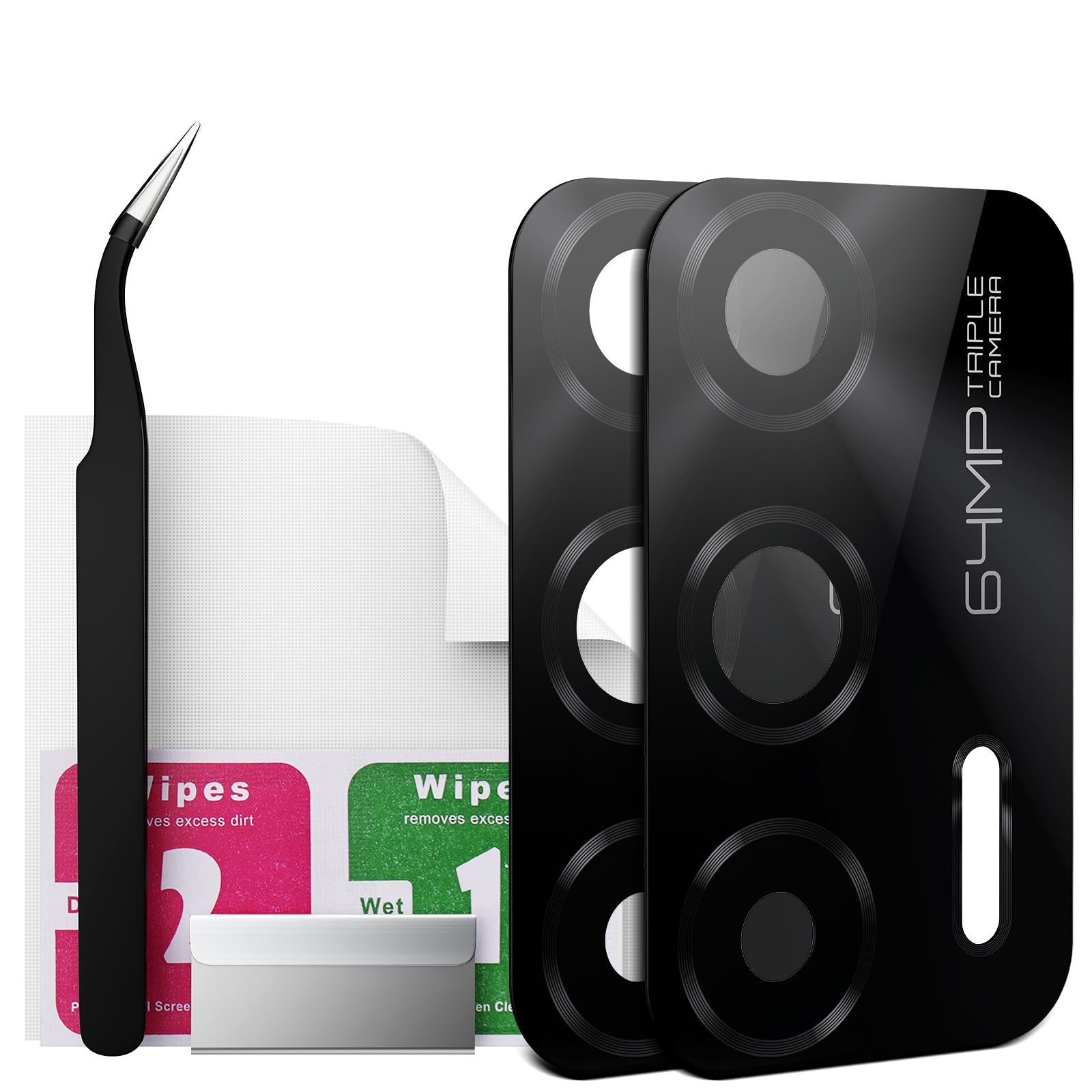 Eonpam 2 Pack Camera Glass Replacement for Realme GT 5G HD Rear Lens Glass + Repair Kit — image 1