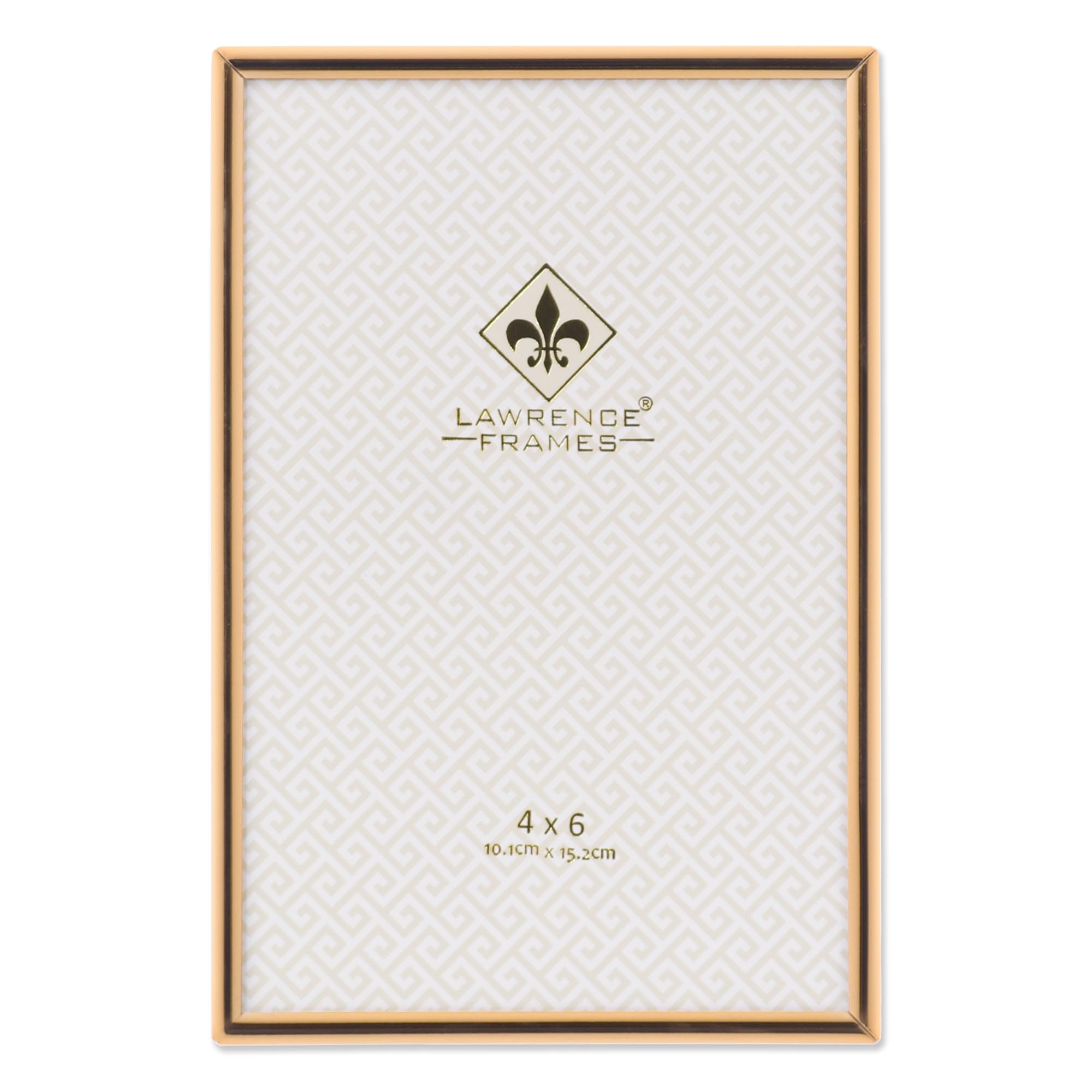 Photo 1 of Lawrence Frames 670046 4x6 Simply Gold Metal Picture Frame