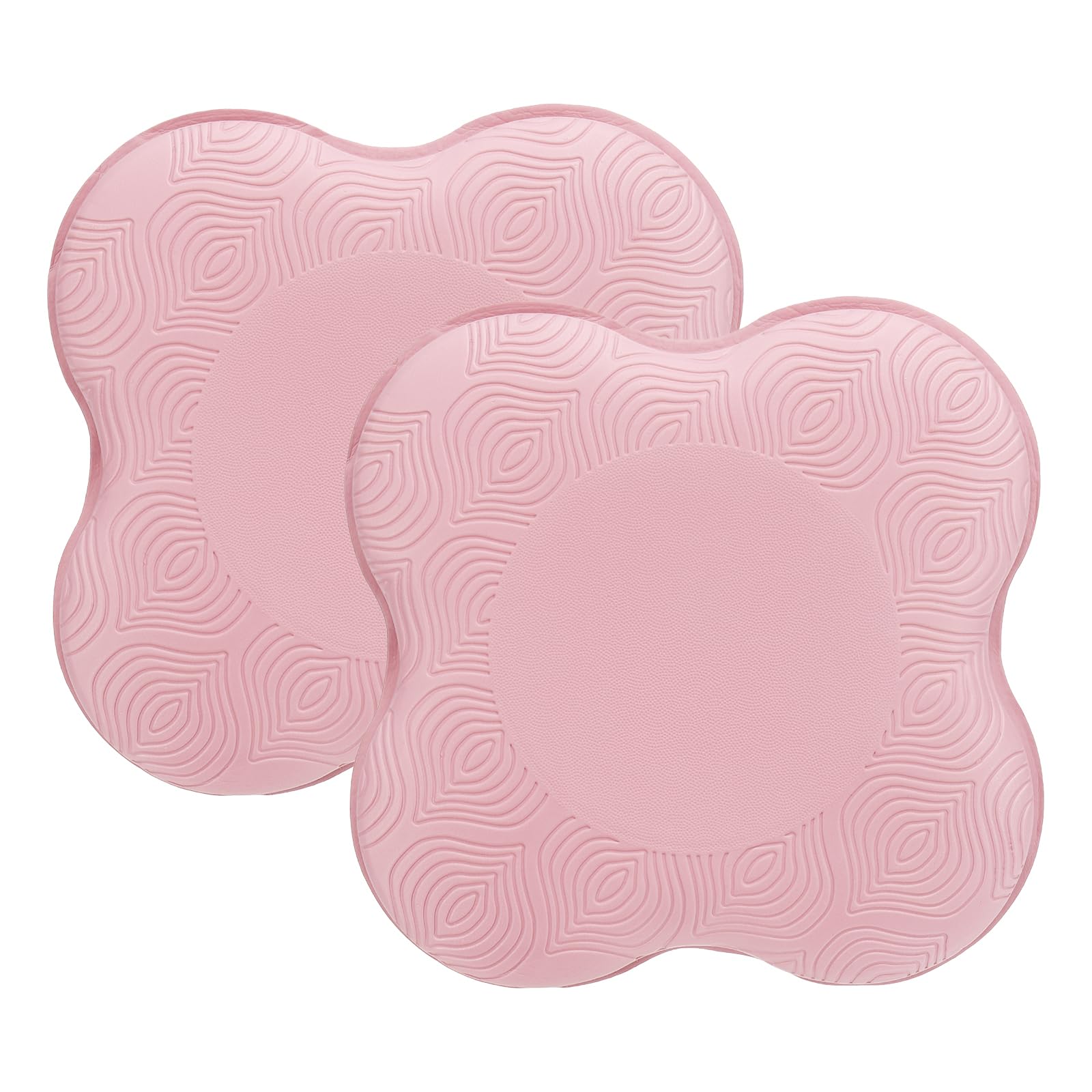 PATIKIL Yoga Knee Pads Cushion 2 Pcs PU Foam Yoga Knee Mat Extra Thick Pilates Kneeling Pad for for Women Men Wrist Hands Head Exercise, Pink