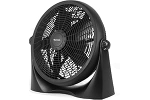 Commercial Cool 16 Inch High Velocity Floor Fan, Black, CFF16B