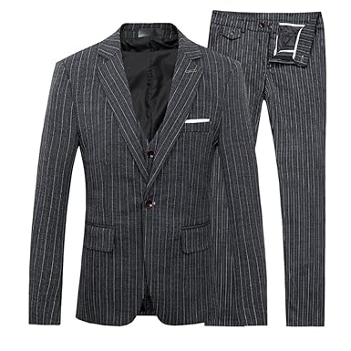 Amazon Co Jp Ceen スーツ スリーピース メンズ ストライプ