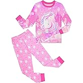 Sylfairy Girls Pajamas Set Sleepwear Rainbow Unicorn Pjs Toddler Long Sleeve Jammies Kids Sleepwear 3-12 Years