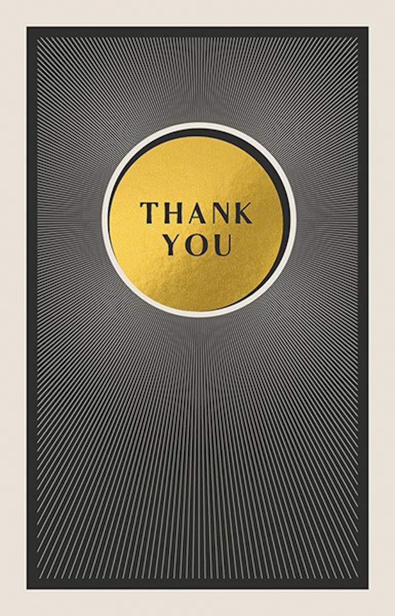 Pack of 8 Thank You Notecards with Envelopes