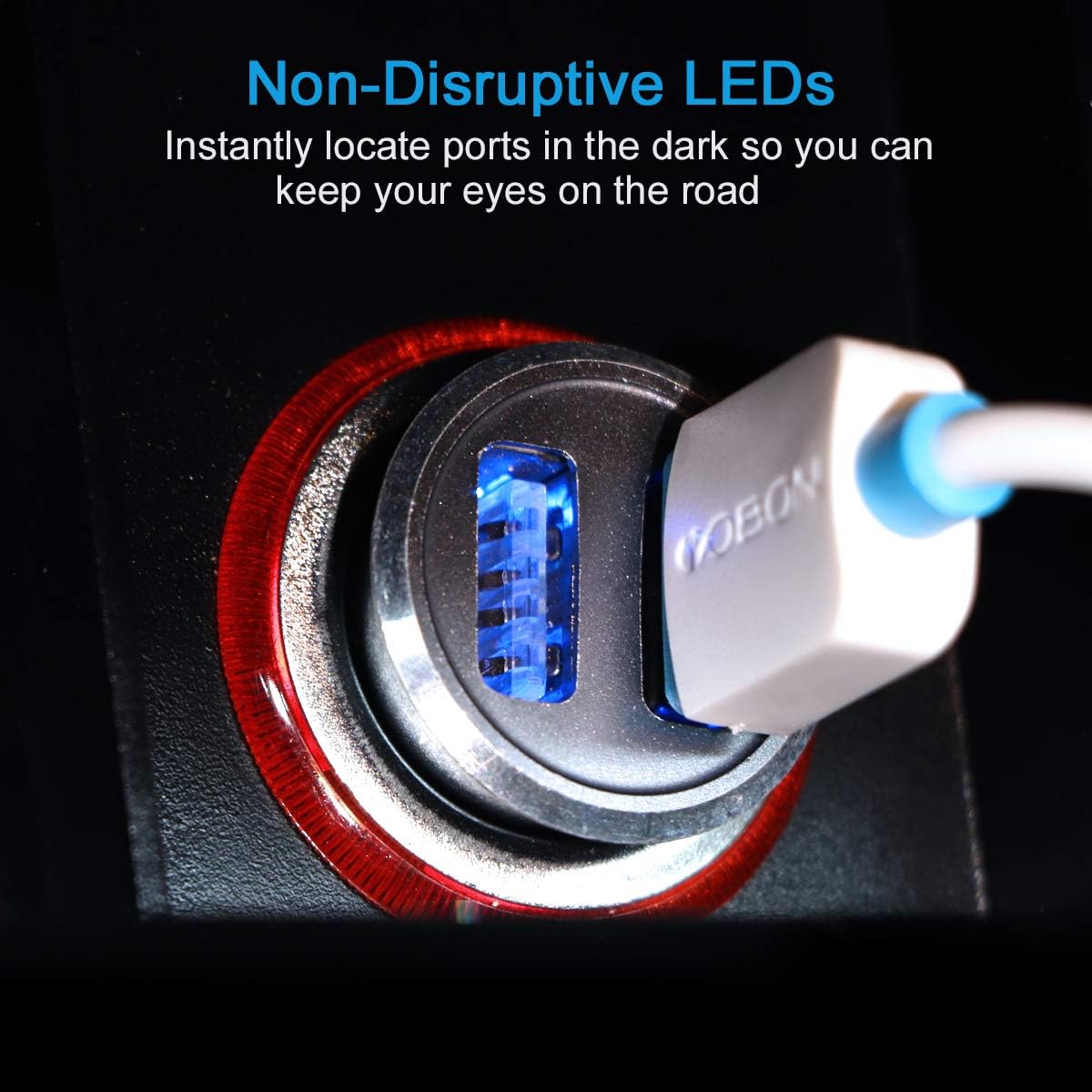 Dual USB Car Charger，4.8A Car Adapter USB Charger， Micro USB Car Charger for iPhone 7 8 X 6 6S IPad Air Mini Samsung Galaxy S9 S7 and More Android Phone