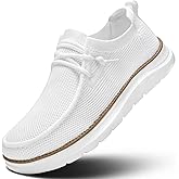 Mens Boat Loafers Slip-on Casual Mesh Walking Shoes Business Oxfords Sneakers Work Lightweight Comfortable Soft Sole