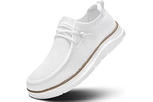 KEEZMZ Mens Boat Loafers Slip-on Casual Mesh Walking Shoes Business Oxfords Sneakers Work Lightweight Comfortable Soft Sole