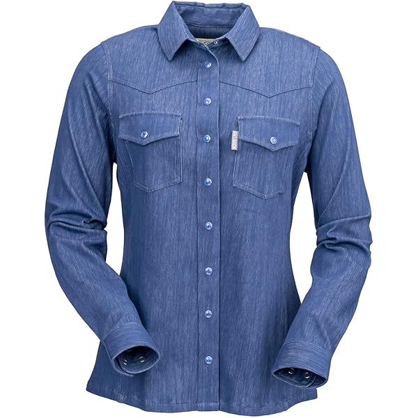 Amazon.com: Harley-Davidson Women's Patch Pocket Denim Shirt