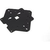 C4Labs Zebra VESA Mounting Plate - Acrylic - for Raspberry Pi 4 B, 3B+, 3, Pi 2, and Pi B+ Arduino: Black