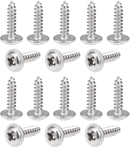 50Pcs M1.6x16mm Machine Screws - 304 Stainless Steel Phillips Pan Head Fasteners Bolts