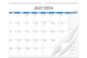 FETEULO 2024-2025 Wall Calendar - 18 Months Wall Calendar from Jul. 2024 - Dec. 2025, 15" x 11.5", Large Writing Blocks, Suitable for Hanging on the Wall