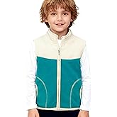 Boys and Toddlers' Polar Fleece Vest,Full Zip Coat Zipper Closure Sleeveless Warm Winter Fall Thicken Puffer Vest