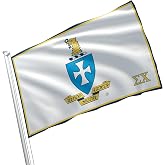 Sigma Chi Sig Chi Fraternity Officially Licensed Flag 3x5 Feet | For Sigs, New Members, Parents And Alumni. Chapter House, Dorm Or Game Day Porch. A Royalty Goes Back On Every Sale