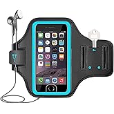 Waterproof Cell Phone Armband, 6.8 Inch x 3.2 Inch Enlarge Phone Bag Phone for Running, Footing, Sports and Mountaineering (Blue)